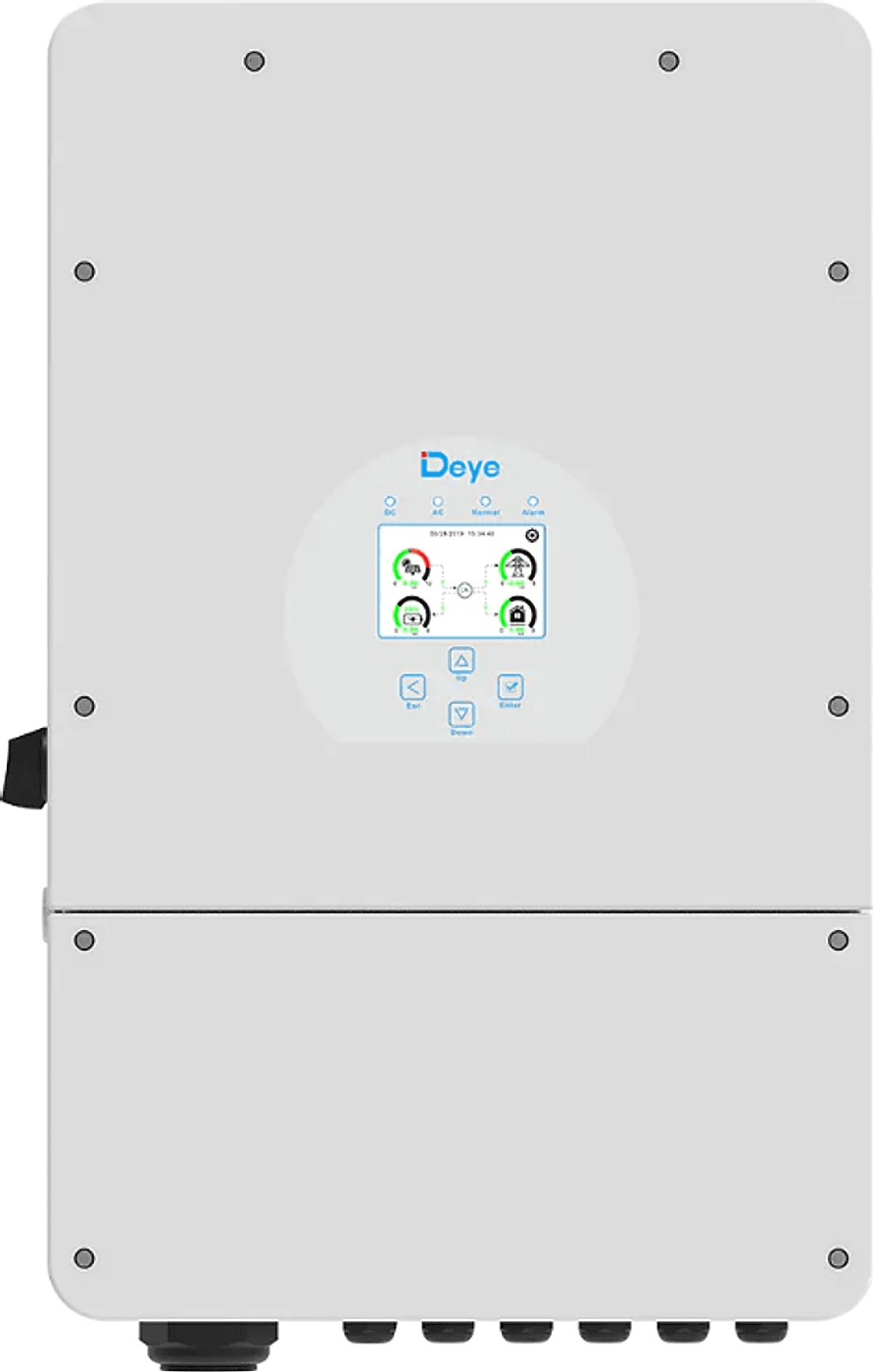 Deye 12kW single phase hybrid inverter, front view